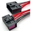 10Pin Auto Electronic Connector Wire Harness Seat Male Female Plug Socket Compatible With 7L0972762 8E0972710 With Cable(10P Male)