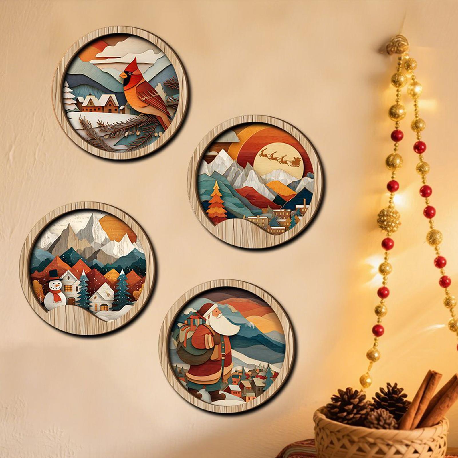 

Boho Bathroom Decor Wall Art Classic Wood Christmas Snowman Wall Art Aesthetic Home Decoration For Gardens Porches Living Room CHINA