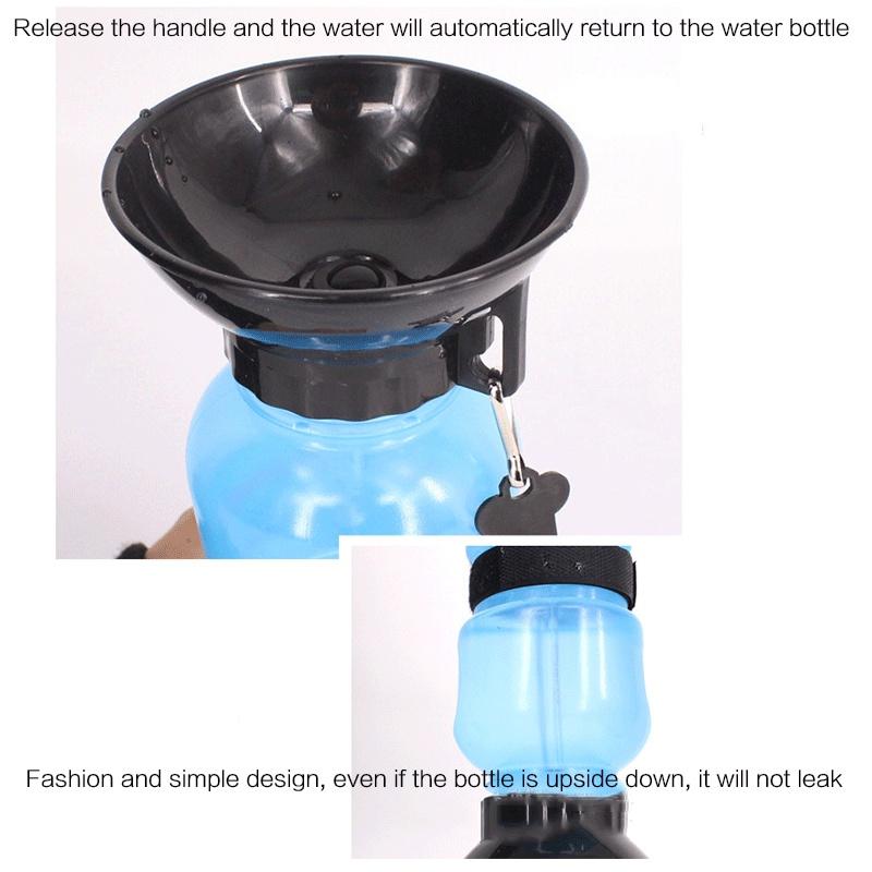 Portable Dog Water Bottle Outdoor Pet Feeder Travel Dog Drinking Cup Hiking Camping Pet Supplies