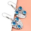 925 Silver Blue London Topaz Sterling Gemstone Earring Earrings Jewelry