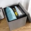 Home Comfort Plush Foldable Storage Box and Stool - Multi-functional, Sturdy, and Dirt-resistant