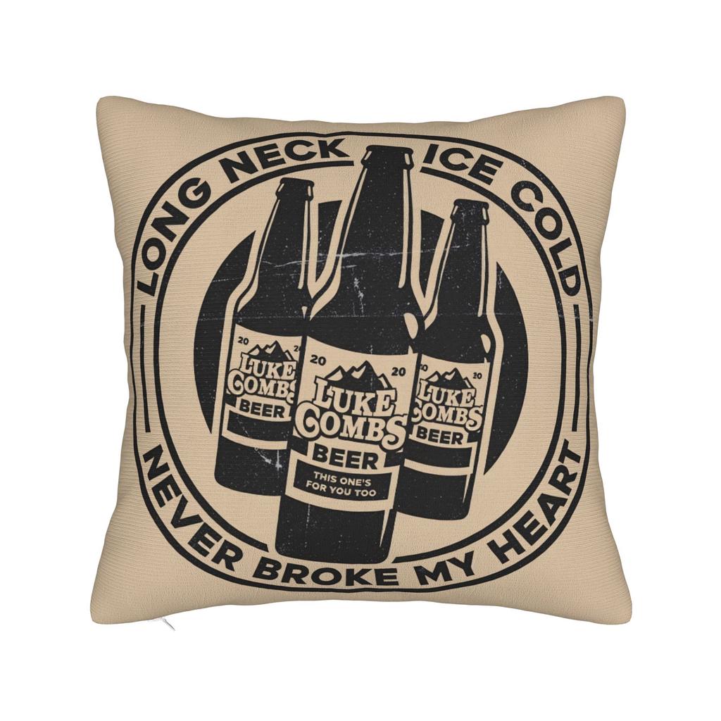 L-Lukes Combss Country Music Pillow Cover Graphic Cushion Cover Novelty Pillow Case For Living Room Chair