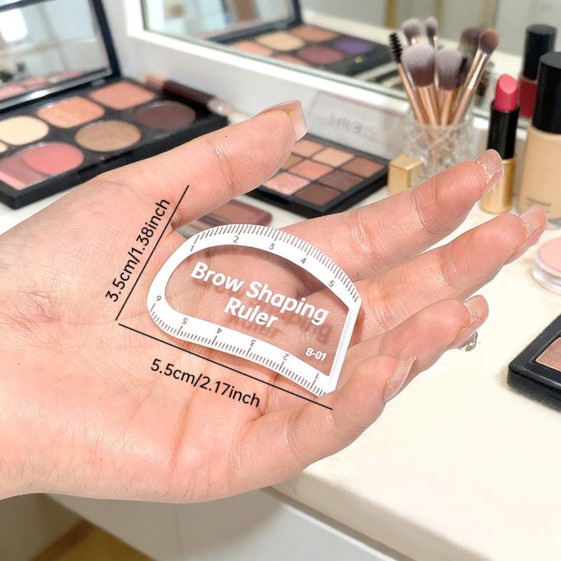 1 ks pravítko pro mapování obočí tvarovací pravítko na obočí rychlé kreslení za 1 minutu design obočí snadný nástroj mikroblading permanentní make-up šablony