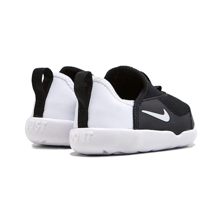 Nike Lil' Swoosh Low Top Sports Casual Shoes Black White Infant And Toddler AQ3113-001