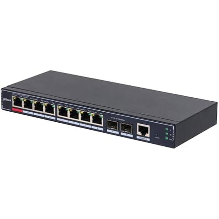 Managed Gigabit Desktop Switch - DAHUA - DH-SG4010P-2F - 10 Ports - 8 POE Ports - 2-Year Warranty
