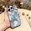 Shark Cute Phone Case For iPhone 17,16,15,14,13,12,11 Plus,Pro Max,XS,Colorful Silver Phone case Funda Cover