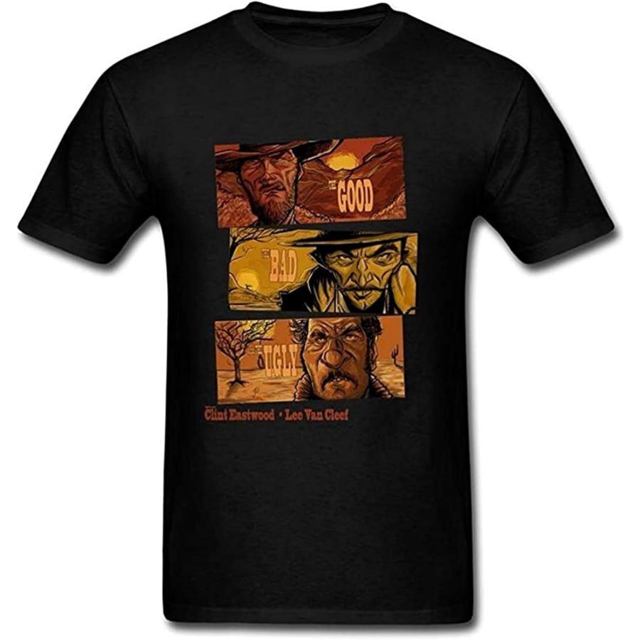 JOPOTH Good Bad and Ugly Poster T Shirt for Men S