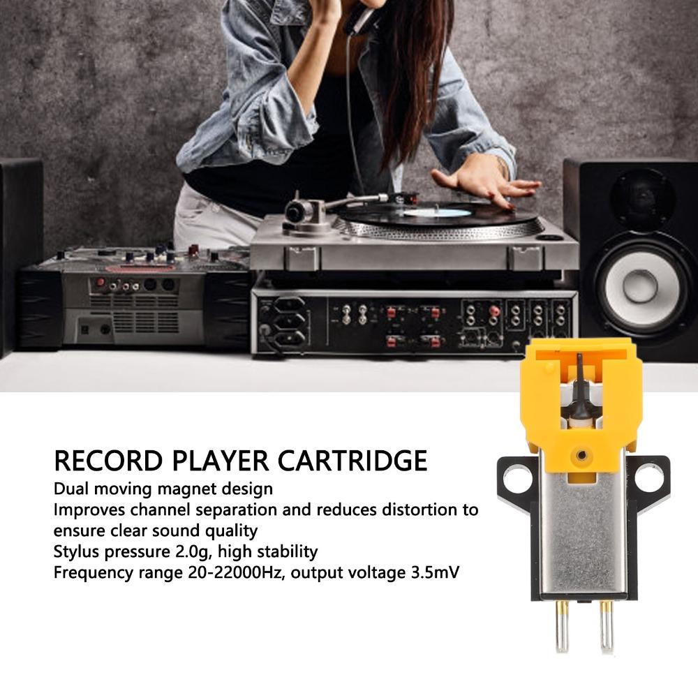 For AT91 Turntable Cartridge Dual Moving Magnet Record Player Cartridge Home Music Listening