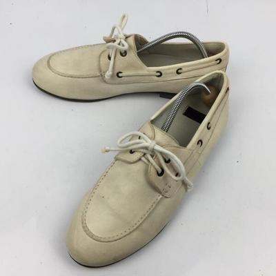 RAPARO Itália Sapatos Casuais de Couro Femininos 25.5 Branco(USADO)