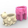 Succulent Planter Silicone Molds Cat Flower Pots Epoxy Resin Mould for DIY Candle Holder Pen Holder Vase Mold Home Decor