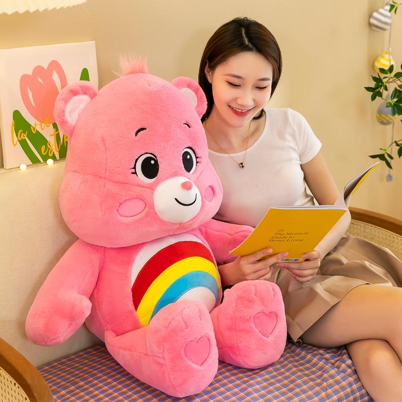 27cm CareBear Regenbogenbär Zeichentrick Plüschtier Super Weich und Beruhigend Schlaftier Überraschung Kindergeburtstagsgeschenk