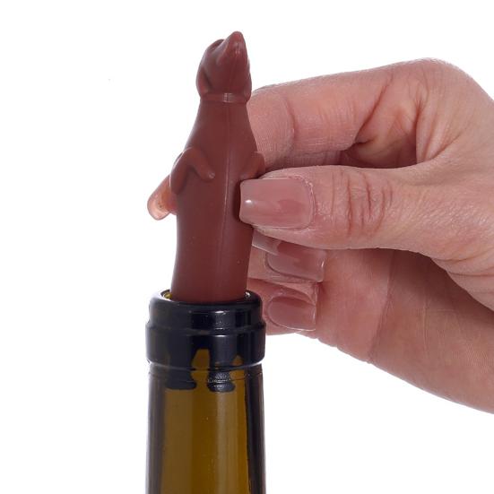 Dachshund Wine Stopper Silicone Bottle Stoppers for Wine Champagne Reusable Sealing Cap Birthday Gifts for Wine Lovers