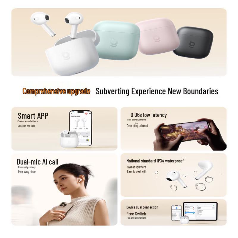 Baseus W04 Semi-In-Ear True Wireless Bluetooth Earphones