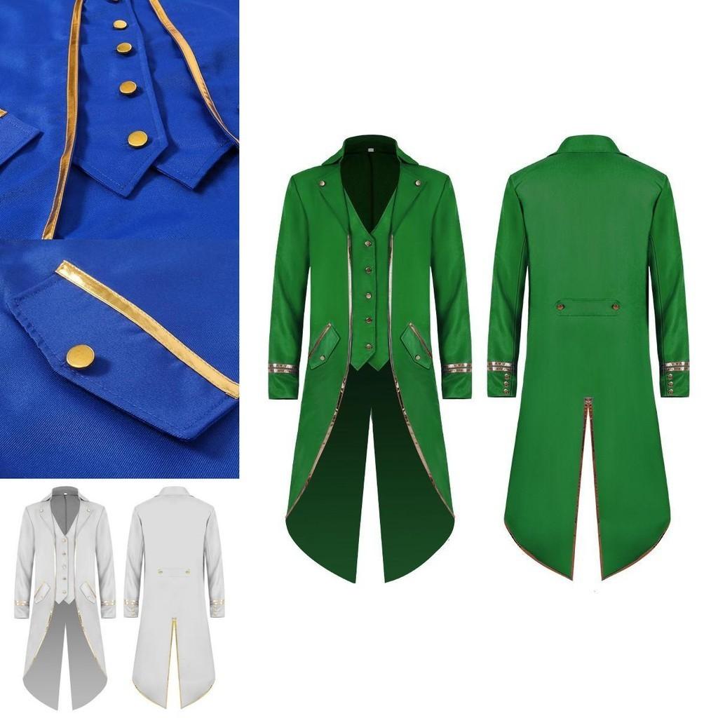 Elegant Steampunk Long Tailcoat Tuxedo For Halloween