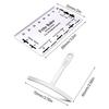 Guitar Gauge Tool Ruler Radius Gauge Tool & Guitar String Height Ruler Guitar Repairing Measuring Tool for Guitar Bass