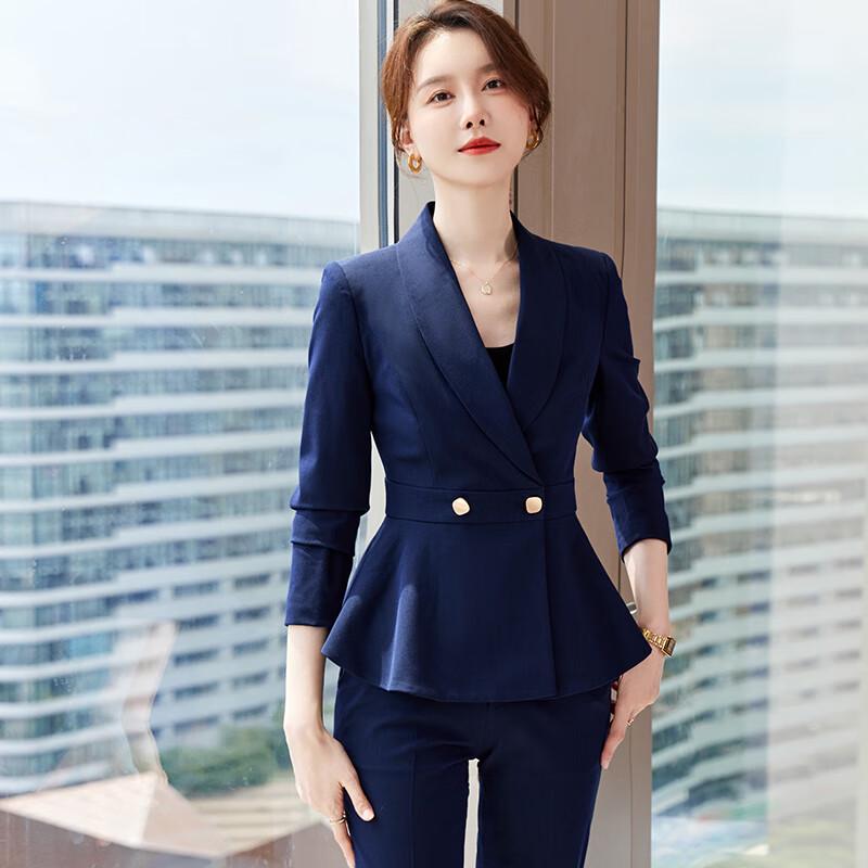 Trueman Women s Ruffle Professional Slim Fit Suit Set Custom Sizing