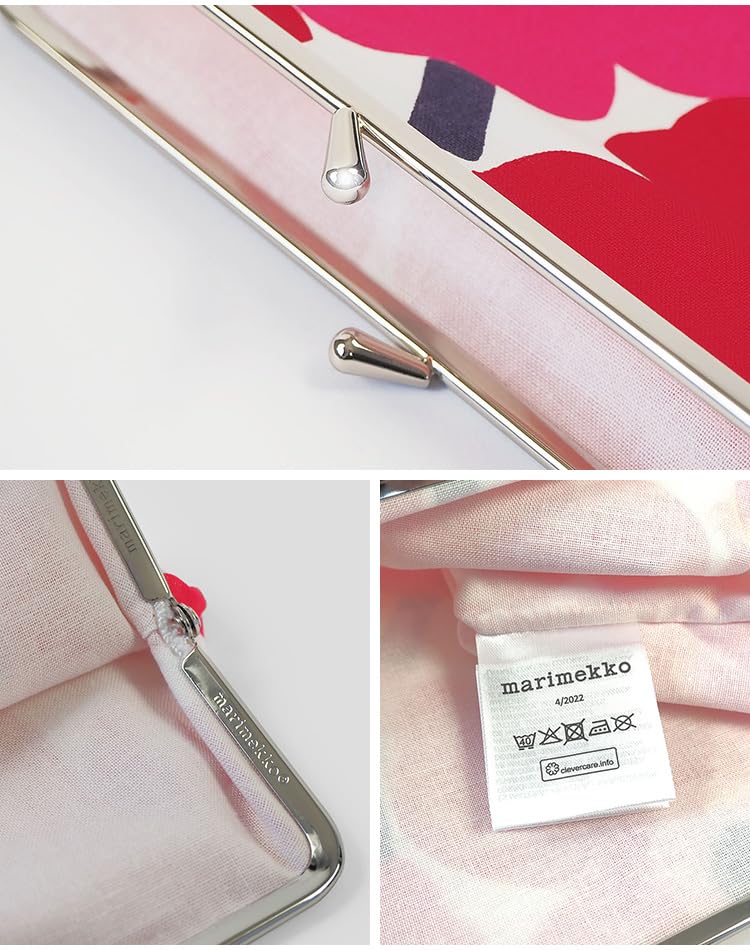 Marimekko Unikko Peněženka Doplněk Líčení Marimekko Mini Unikko Haivahdys Polovina Světle Růžová x Pouzdro, Etue, Pouzdro, Peněženka, Červená, 073821-330 [Použité]