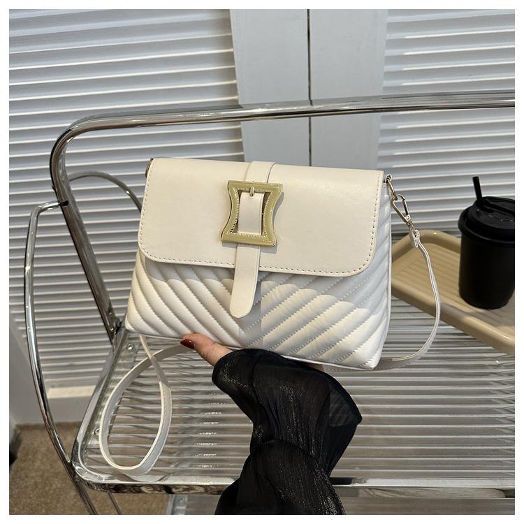 

Женская однотонная сумка-мессенджер simple atmosphere, женская сумка-мессенджер на весну и лето 2024 года, полосатая сумка-мессенджер в стиле ретро