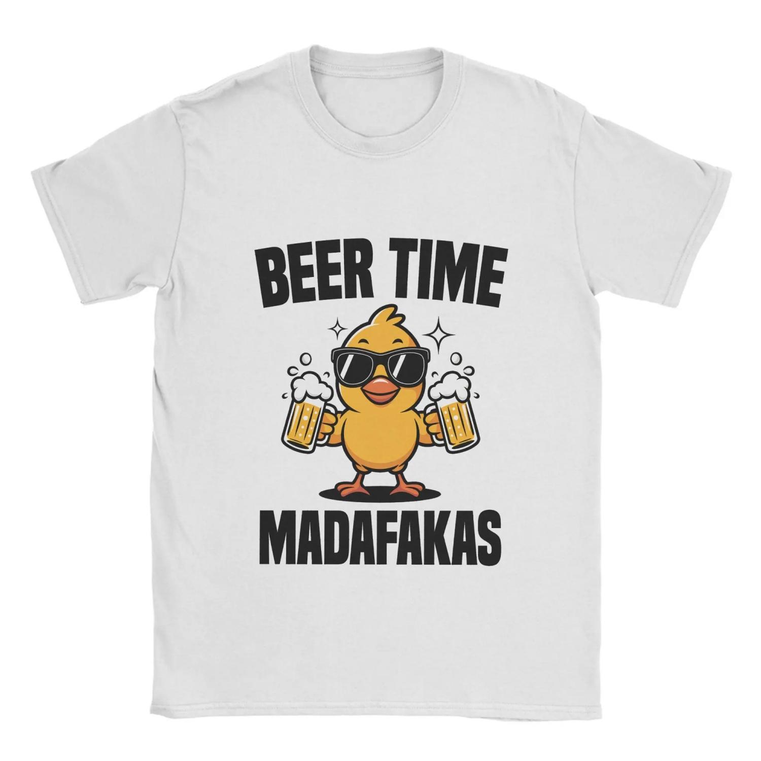 

Funny Chicken Beer Meme Men T Shirt Fashion Tees Short Sleeve O Neck T-Shirts 100% Cotton Graphic Printed Clothes S чёрный