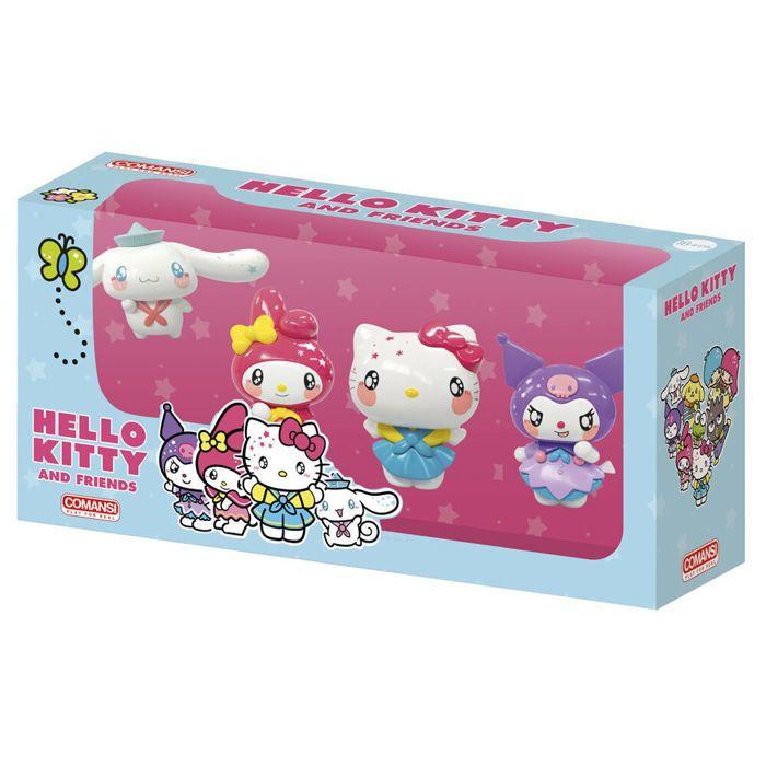 Figurines - COMANSI - Hello Kitty Friends - Multicolore - 4 Figurines - Articulées