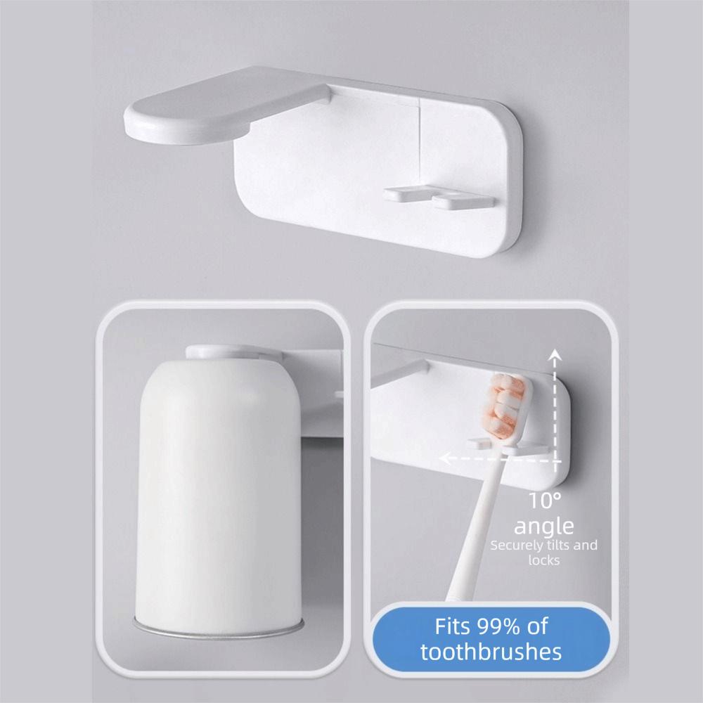 Wall Mounted Magnetic Toothbrush Holder Magnetic Toothbrush Cup Mouthwash Cup Family