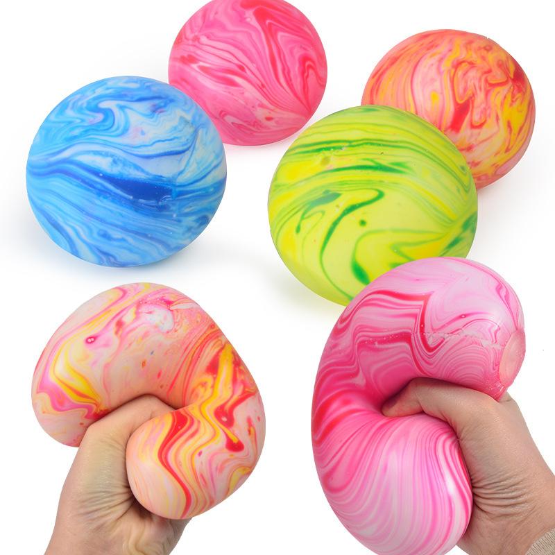 TPR Stress Relief Flour Ball Squeeze Slow Rebound Hand Grip Soft Gel Fidget Toy Squishy Stress Anxiety Relief Ball Boy Toys Gift