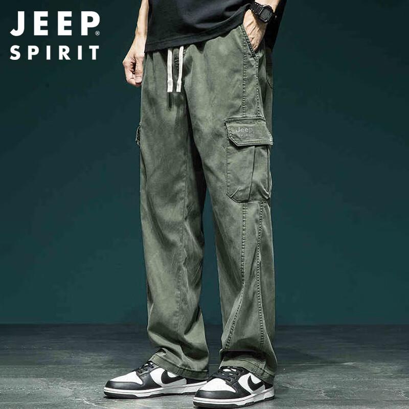 

JEEP SPIRIT Men s Straight-Leg Cargo Casual Pants 4XL