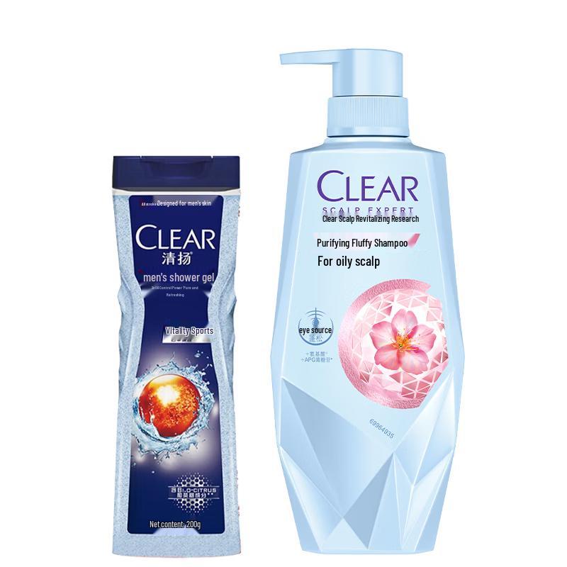 CLEAR Men Active Sport Shower Gel & Scalp Care Shampoo Set