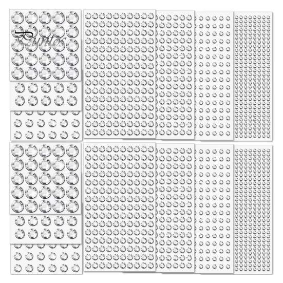 

14 листов/2032 шт., прозрачные наклейки со стразами, самоклеящиеся многофункциональные блестящие наклейки из искусственного алмаза, принадлежности для украшения волос Sets