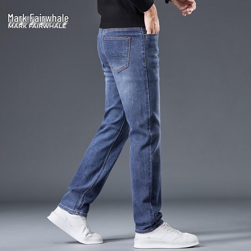 Mark Fairwhale Men's Straight Fit Washed Jeans