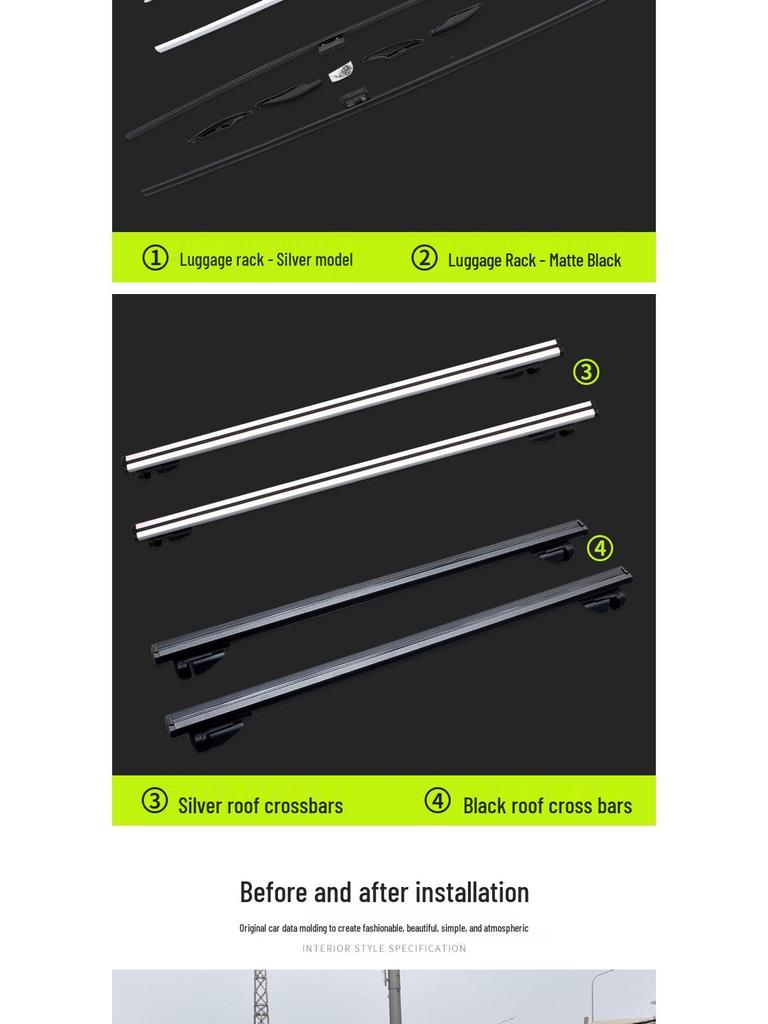 Compatible Roof Rack for Mercedes-Benz Viano/V-Class/Vito V260L - Travel & Modification Accessories