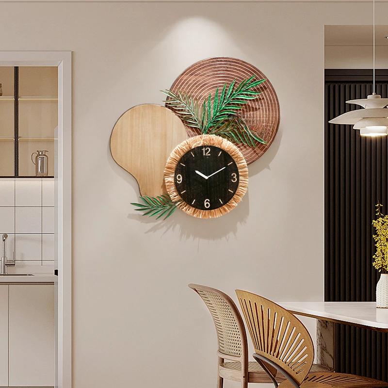Quality Silent Design Wall Clocks Unique Tree Nordic Living Room Art Clock Digital House Aesthetic Reloj De Pared Wall Decor