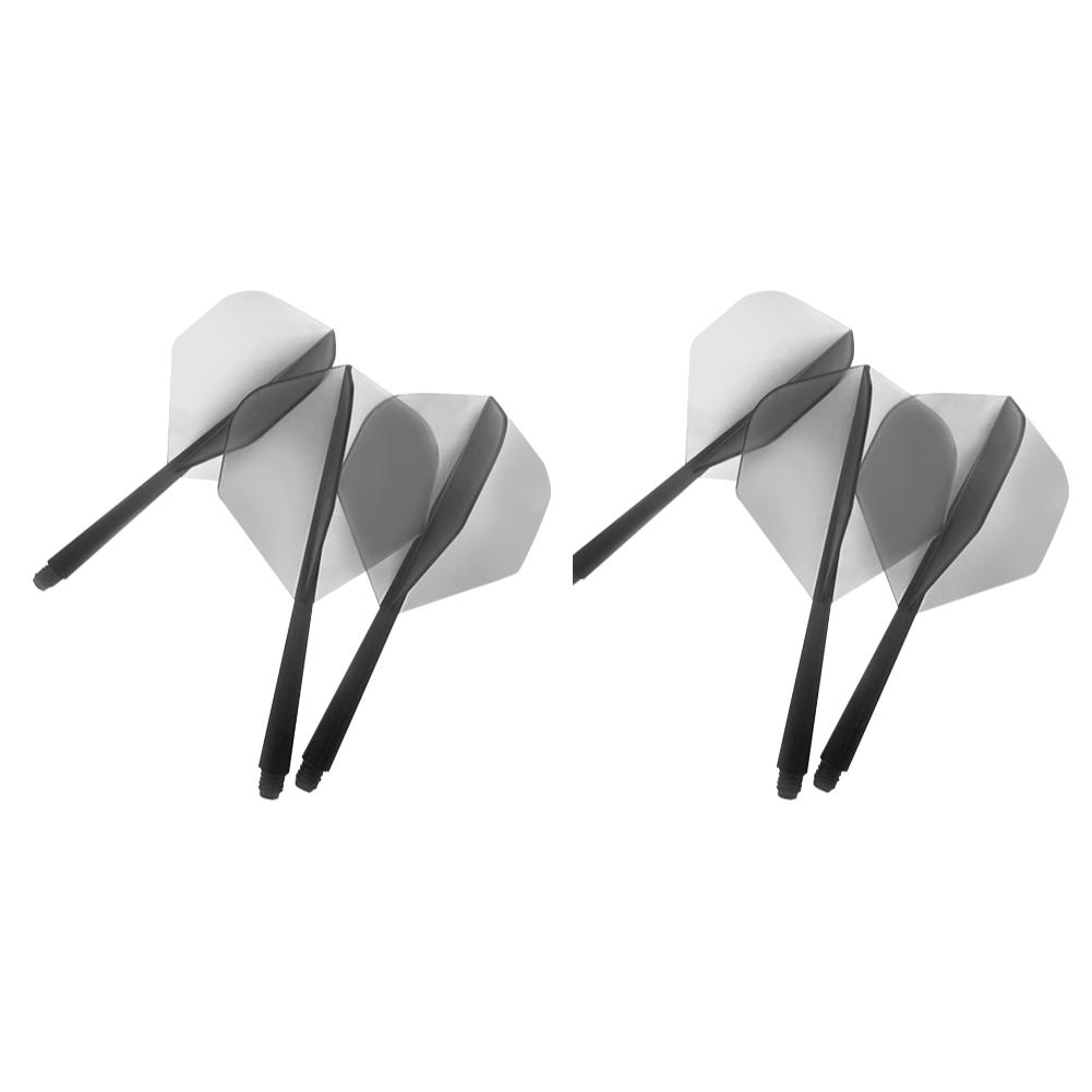 12-3PCS Professional Dart Flights 2BA Plastic Transparent Shafts Darts Anti-Drop Integrated Darts Flights for Indoor Outdoor