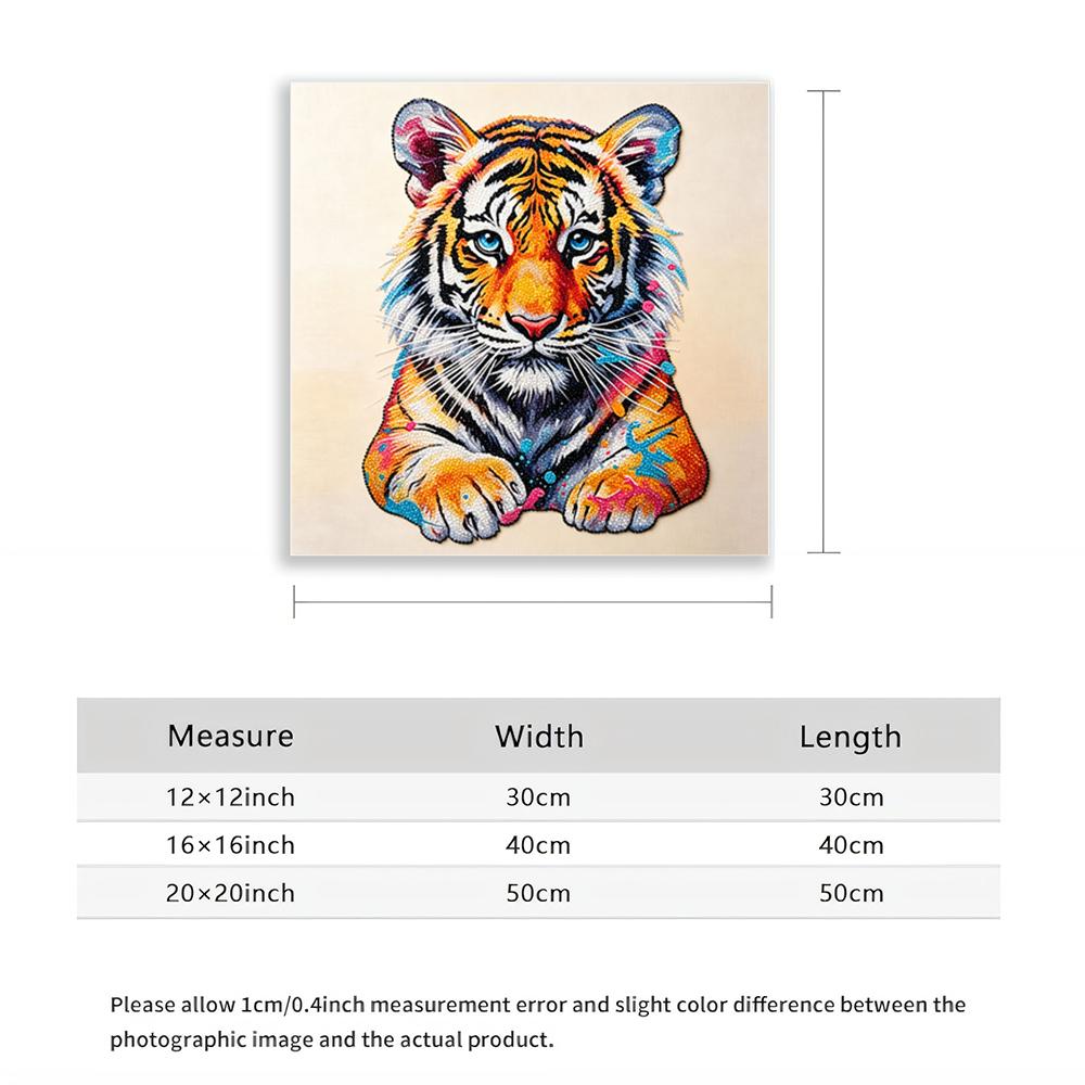 5D Diamond Painting Kit Colorful Tiger Head Diamond Art DIY Craft Home Wall Decor Full Drill Creative Animal Art Projects