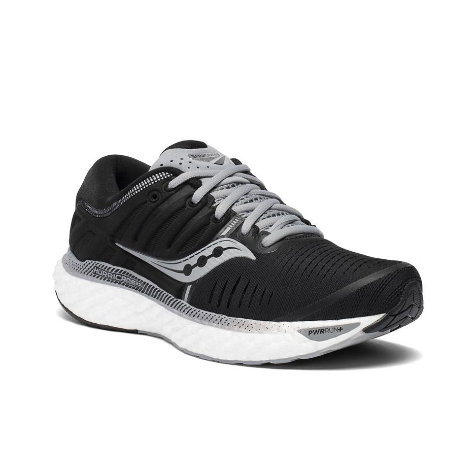 SAUCONY Hurricane 22 Comfortable Stable Low-Top Running Shoes Women Running Shoes Black White S10544-40