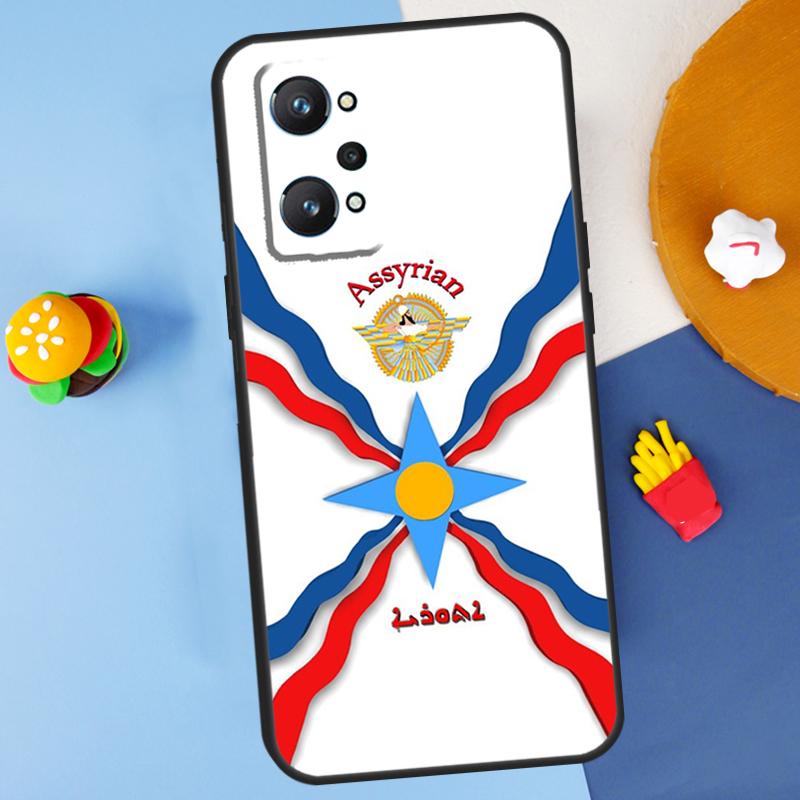 

Assyria Flag Assyrian For Realme GT Neo 5 3 2 C55 C35 C33 C31 C30 C25 C21Y C15 C11 Realme 8 9 10 11 Pro Plus Case Realme C21