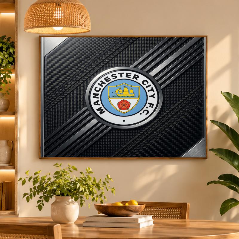 5D Diamond Painting Manchester City DIY Full Drill Diamond Art Kit Home Decoration