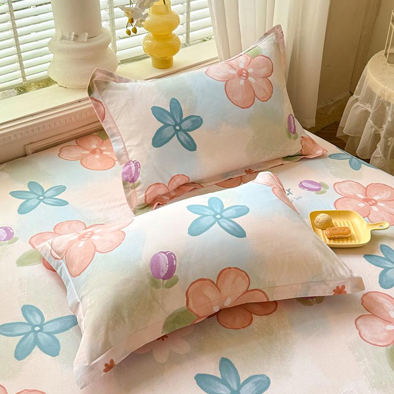 Cotton Pillowcases: Pure Cotton, Simple Style for Home, Dorms, Single & Double Rooms (Single/Pair)
