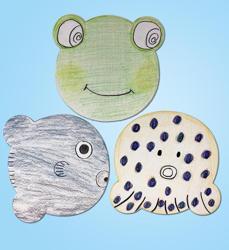 Shape Drawing X 150 [Animal Fan] (160 Mm) (30 Pieces)