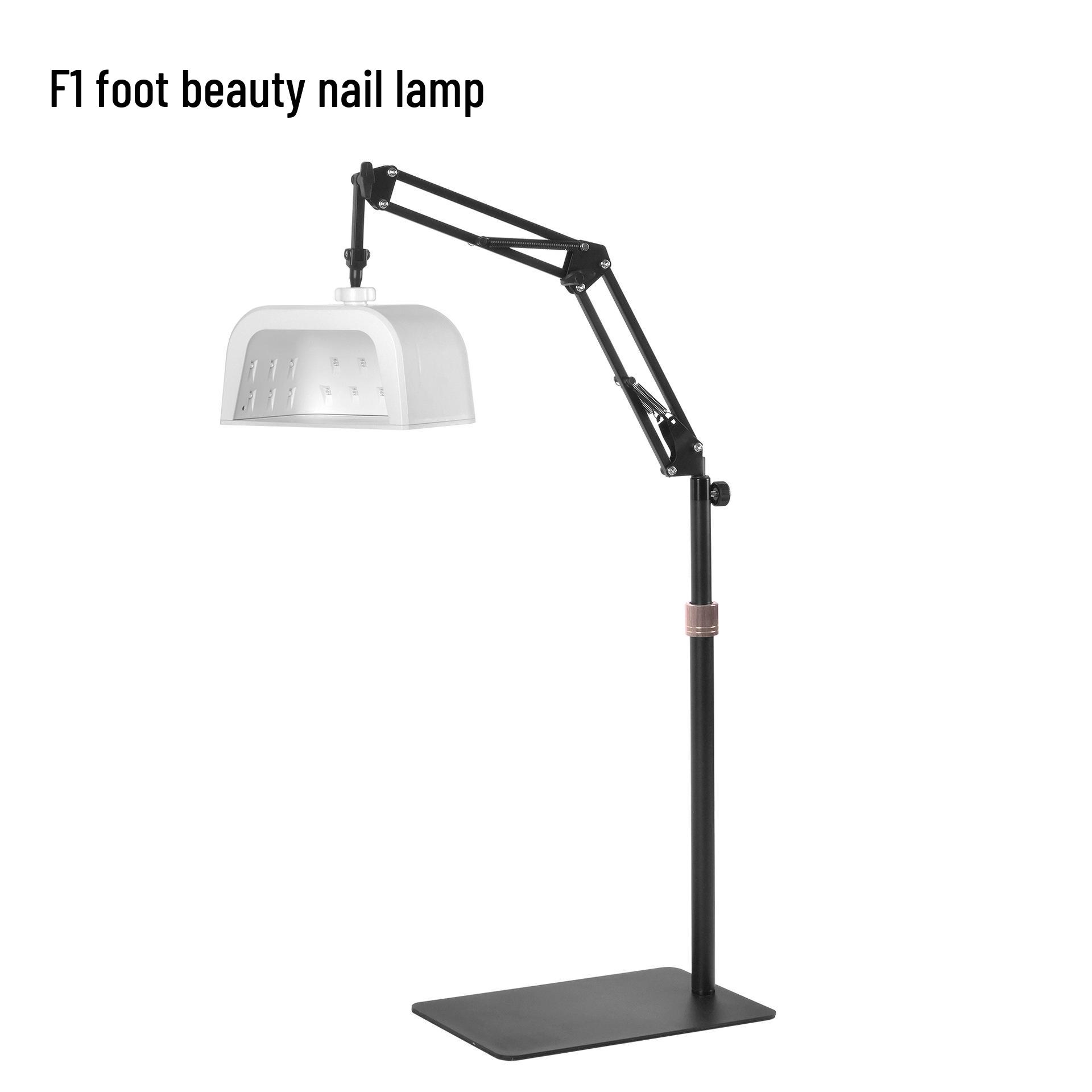 Rechargeable Induction Foot Nail Lamp Set with Charging Phototherapy Lamp and Footrest for Salon Use