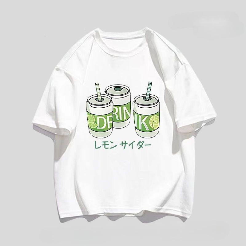 2025 Nové Základní Bavlněné Unisex Tričko Módní Potisk Měkké Prodyšné Kulatý Výstřih Módní Pánská a Dámská Trička Jeden Kus