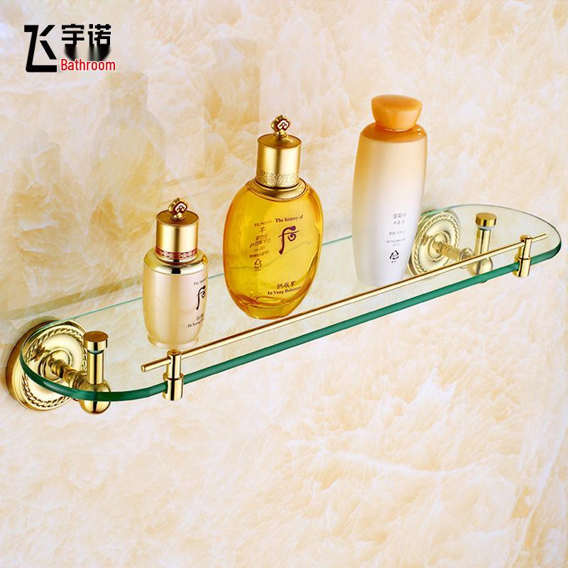 European Style Brass Gold Bathroom Towel Rack Set - Toilet Hardware & Accessories