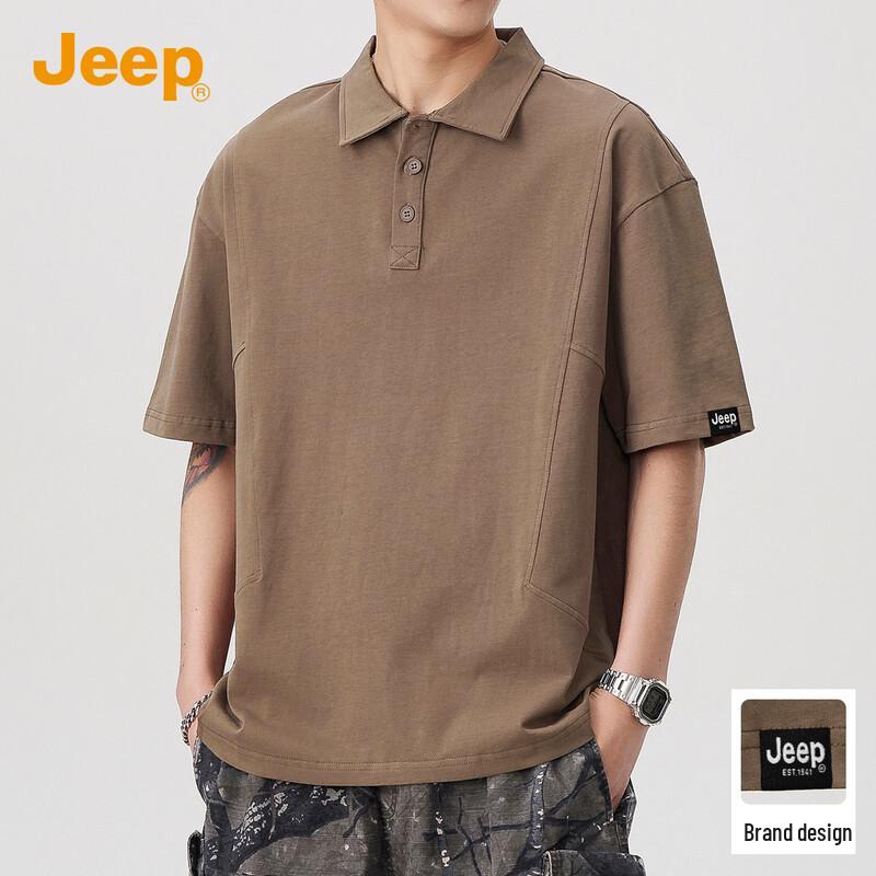 

Jeep Men s 100% Cotton Short Sleeve Polo Shirt 3XL
