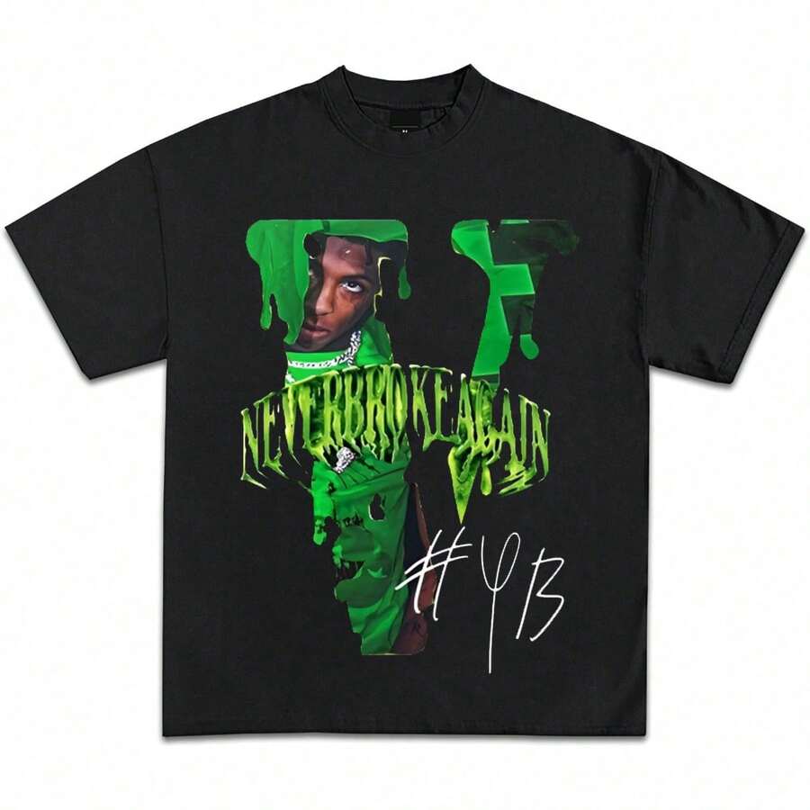 

ROMWE Unisex Street Life Unisex Skull Graphic Drop Shoulder Y2k T-Shirt L