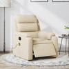Vidaxl Aufklappbarer Massagesessel, Elektrisch, Cremefarben, Stoff