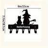 1pc Witch and Cat Metal Key Holder Wall Hook Art Decorative Accessories for Wall Mounting, Keychain