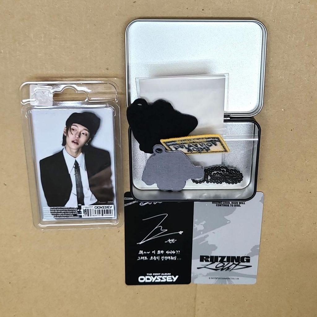 [USED] RIIZE Trading Card Patch Tin Case Album Rise Won Bin