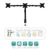 Support d'écran plat pour bureau - EWENT - EW1513 - 68,6 cm (27") - Pince/boulon - Noir