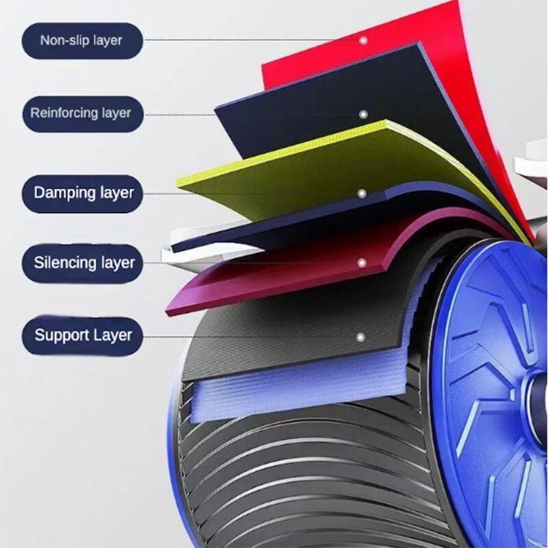 Automatischer Rebound-Ellenbogen-Roller, Bauchstärkungs-Radgerät, Fitness-Roller zum Abnehmen des Bauches, Fitnessgerät für den Sport