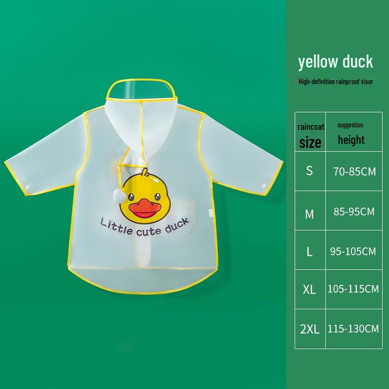 

Little Bear Kids Waterproof Poncho Raincoat for Boys and Girls L